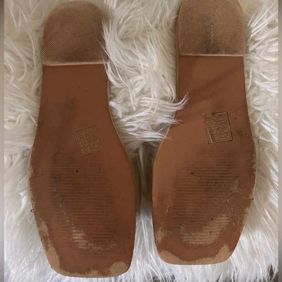 PLT 🩷 Nude Pu Clear Strap Mule Sandals - Picture 6 of 11